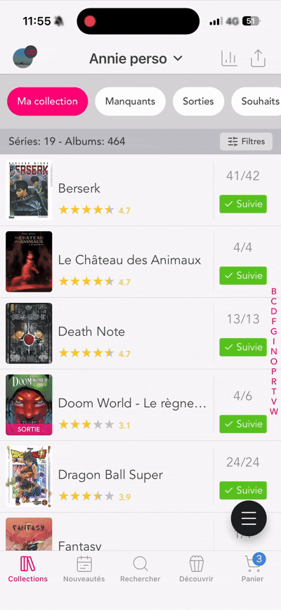 📚 Pile à Lire (P.A.L) & suivi de lecture