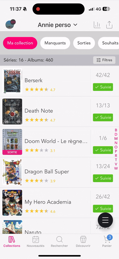 ✨ Gestion multi-collections